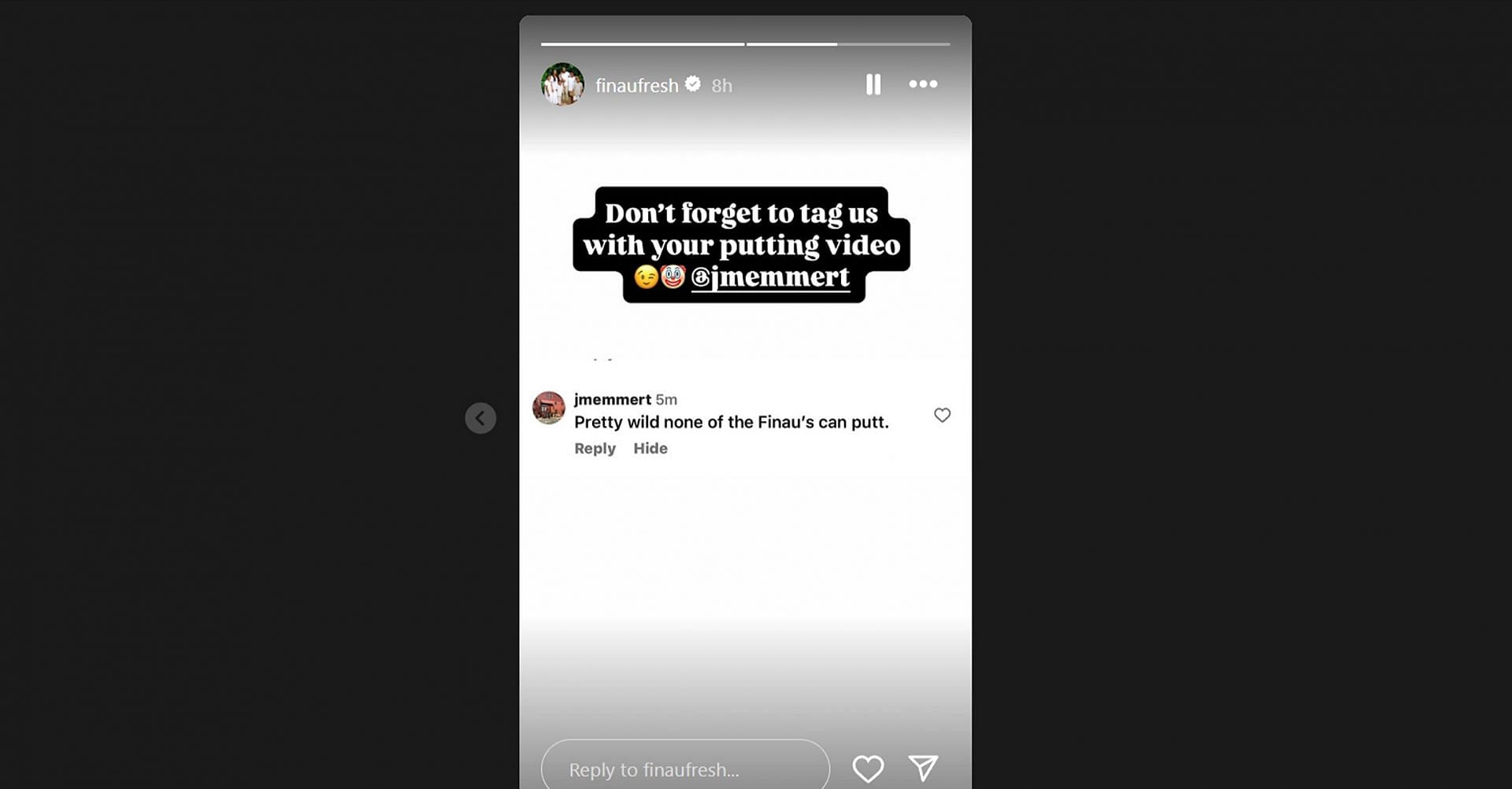 Tony Finau’s family reacts to fan’s jibe at the 6x PGA Tour winner’s putting skills/@finaufresh